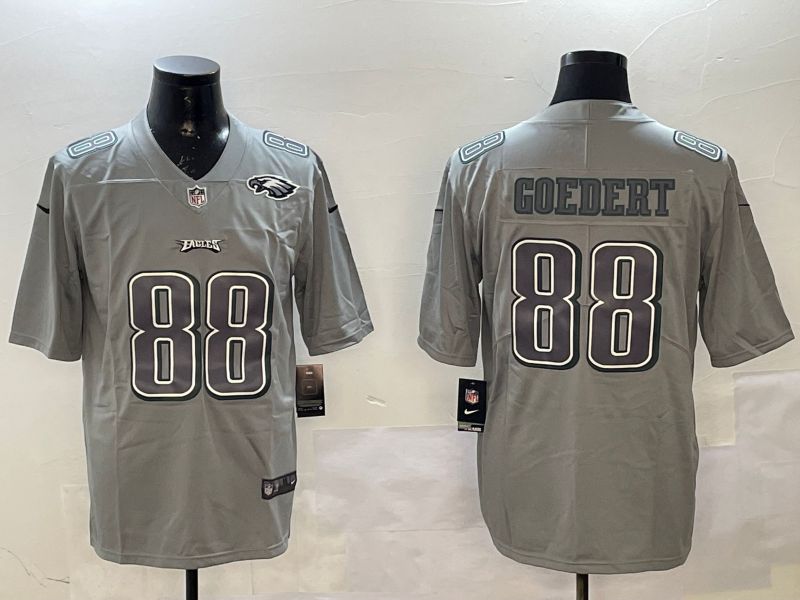 Men Philadelphia Eagles #88 Goedert Grey 2025 Nike Vapor Limited NFL Jersey style 2101